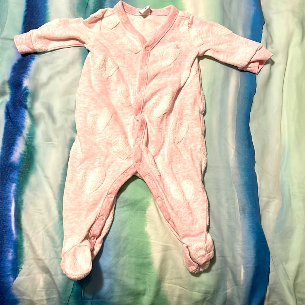Baby gap pink bear onsie